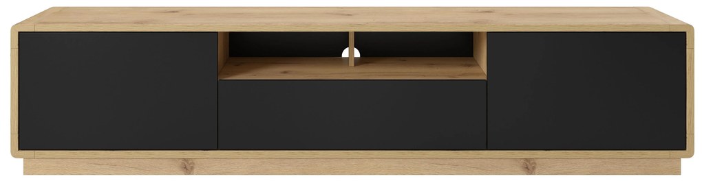 TV stolík Albert Typ 40 (dub taurus + čierna matná). Akcia -17%. Vlastná spoľahlivá doprava až k Vám domov. 1034882