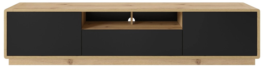 TV stolík Albert Typ 40 (dub taurus + čierna matná). Akcia -21%. Vlastná spoľahlivá doprava až k Vám domov. 1034882