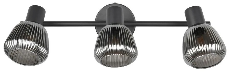 Čierne bodové svietidlo ø 10 cm Tarifa – Trio