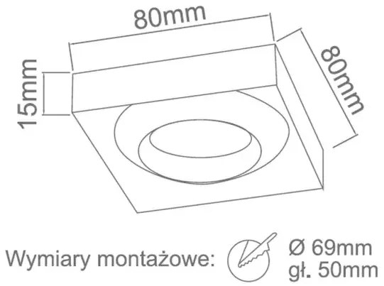 Moderné podhladové svietidlo Dardo