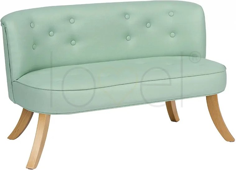 lovel.sk Detská dizajnová pohovka Linen - mint