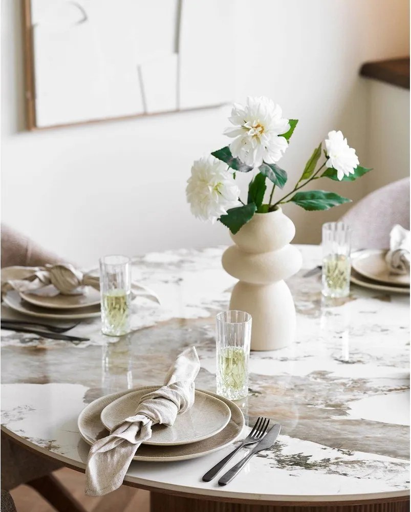 Béžové kameninové taniere v súprave 4 ks ø 27 cm Viola – House Nordic