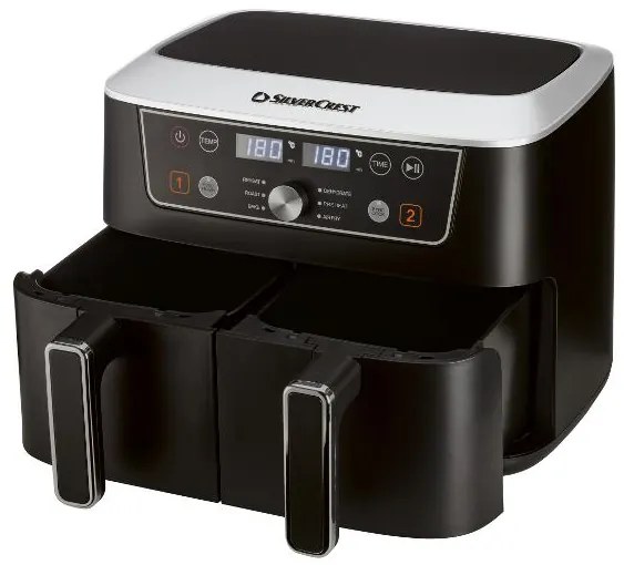 Silvercrest®  Dvojzónová teplovzdušná fritéza Shfdd 2600 B2  (100395850)