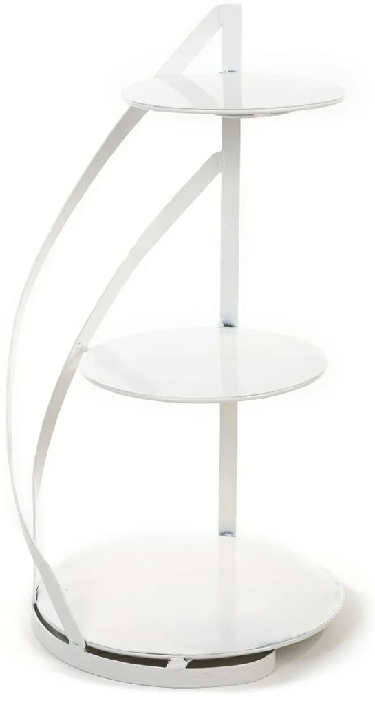 Kovový servírovací podnos Nowell White, 38x60 cm