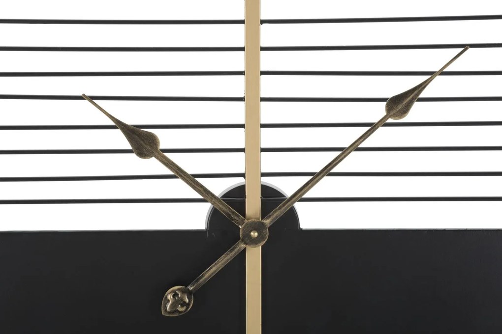 Kovové nástenné hodiny Stick 60 cm čierne/zlaté