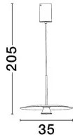 Minimalistický luster Lopo