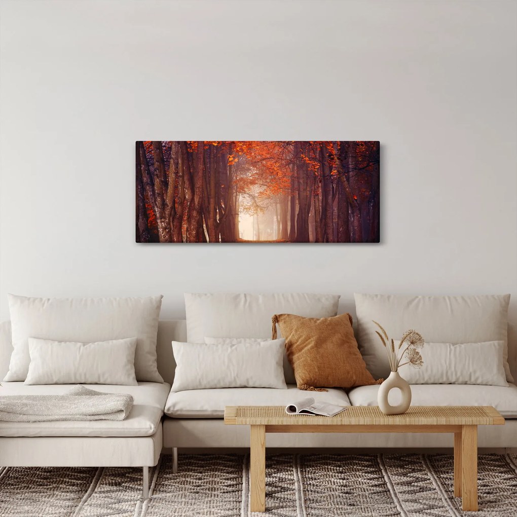 Obraz - Jesenné les (120x50 cm)