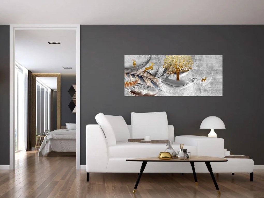 Obraz - Koláž (120x50 cm)