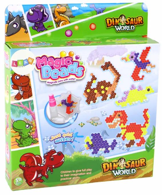Lean Toys Magické vodné korálky – Dinosaury