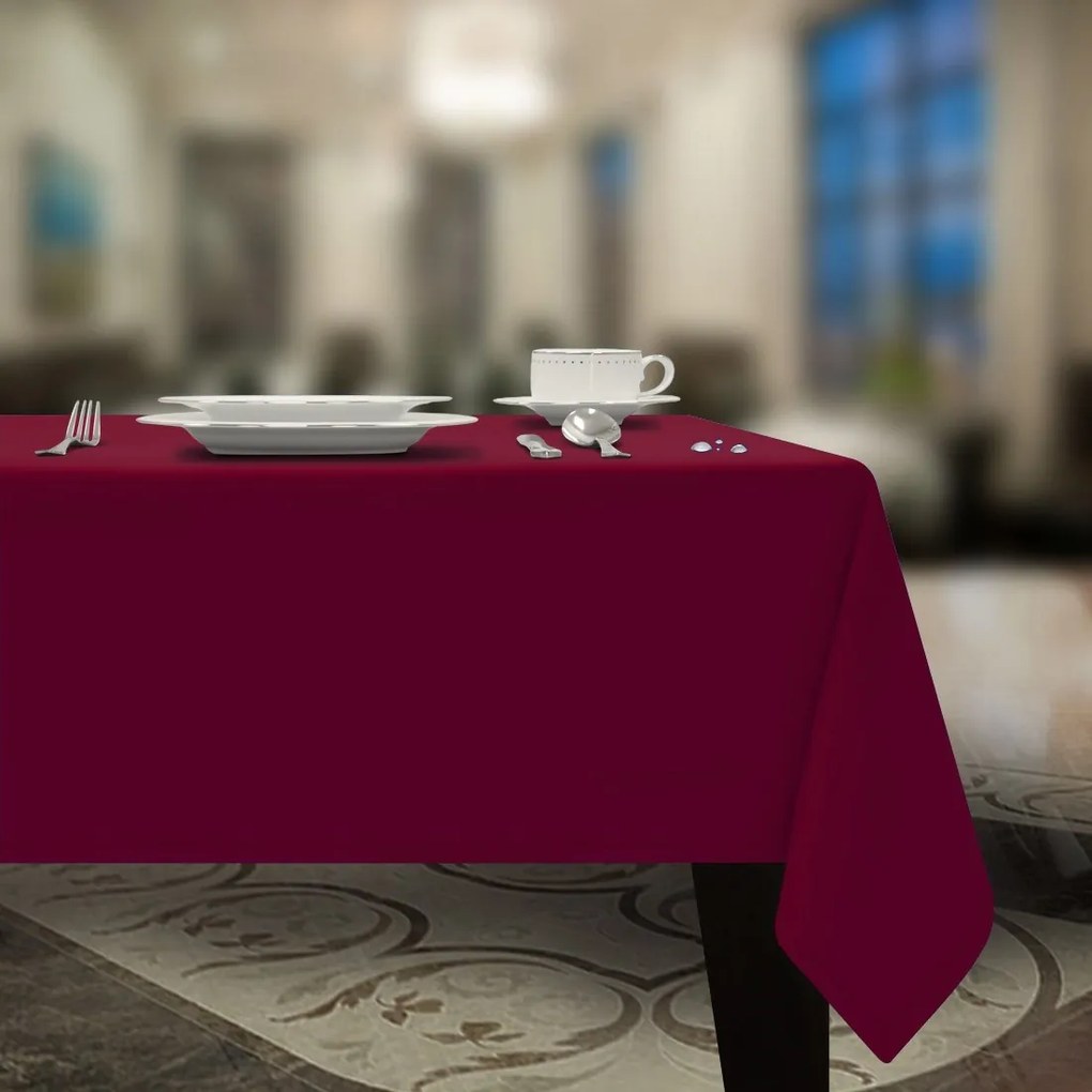 Dekorstudio Teflónovy obrus na stôl Gold - bordový Rozmer obrusu (šírka x dĺžka): 150x350cm