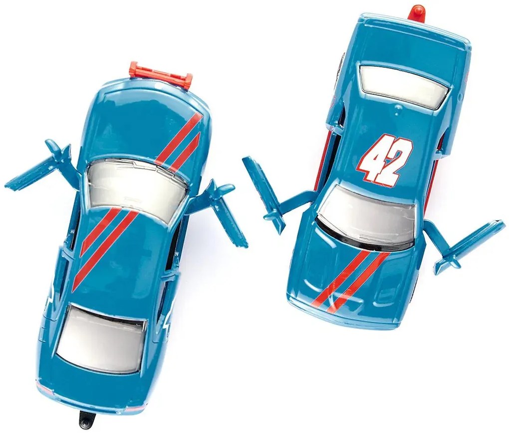 SIKU Super – Dodge Charger s pretekárskym autom na vleku