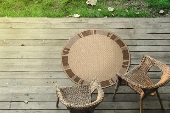 Koberec SIZAL FLOORLUX 20195 mais / coffee kruh