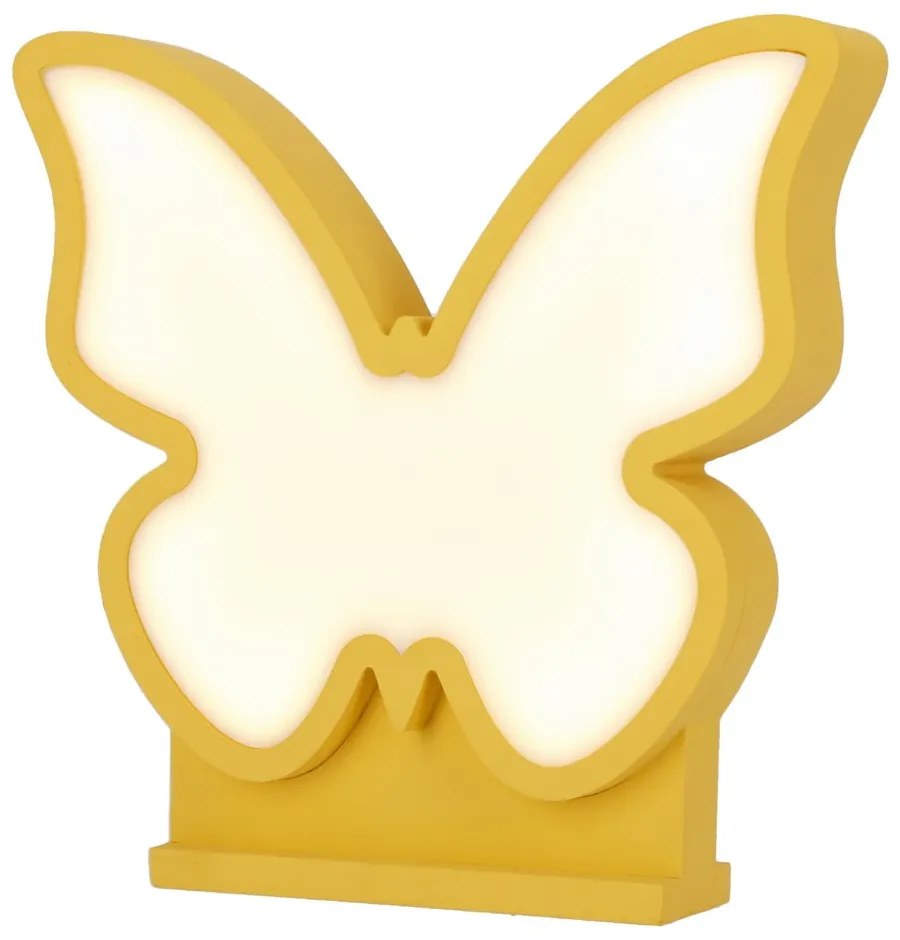 Žltá detská lampička Butterfly - Candellux Lighting