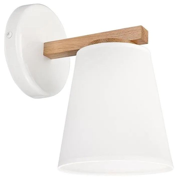 Nástenné svietidlo ELLIE 1xE27/15W/230V biela/dub