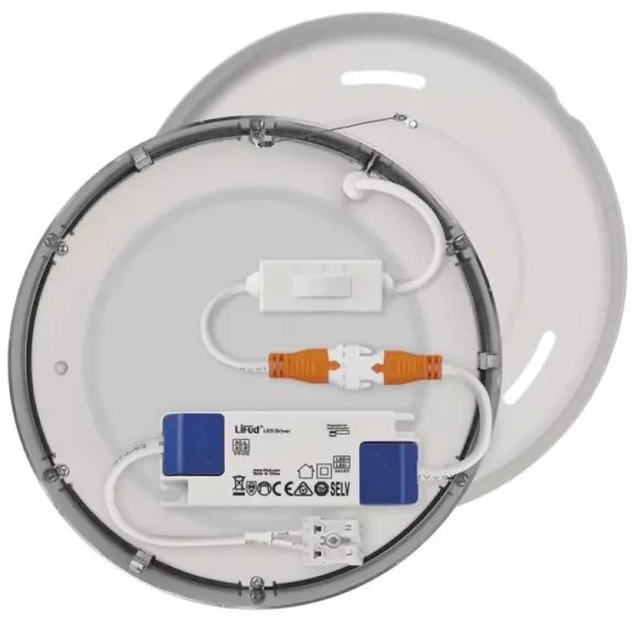 LED Stropné svietidlo LED/12,5W/230V 3000/3500/4000K pr. 17 cm chróm