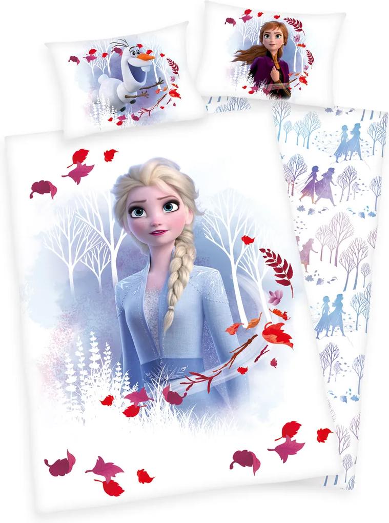 Herding Detské bavlnené obliečky do postieľky Frozen 2 Believe journey, 100 x 135 cm, 40 x 60 cm