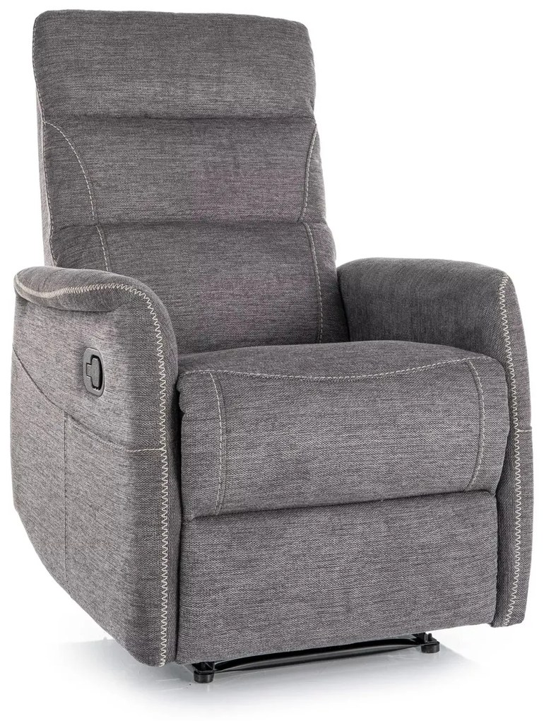 Elektrické polohovací křeslo Solon Brego s masáží tmavě šedé