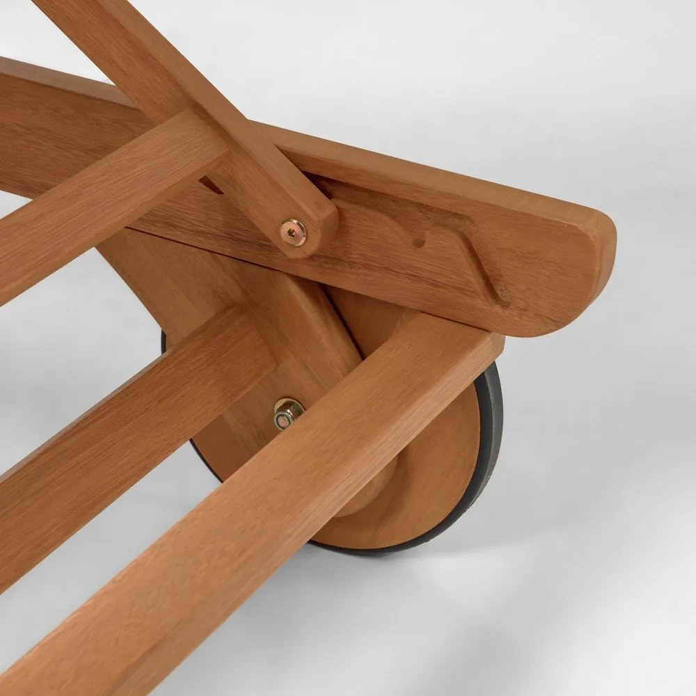 Záhradné ležadlo z eukalyptového dreva Kave Home Beila