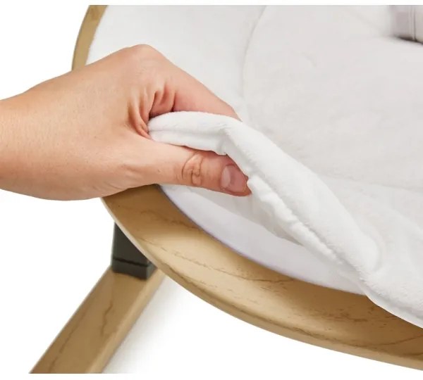 KINDERKRAFT - Detské lehátko ELSU sivé