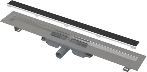 Podlahový žľab Alca bez okraja s roštom 75cm pre vloženie dlažby a zníženou výškou APZ115750
