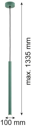 Argon 8333 - LED Luster na lanku RIO LED/4,2W/230V 3000K zelená