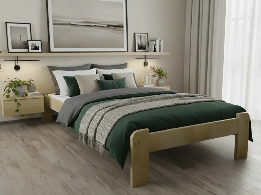 Posteľ Ada 80 x 200 cm, borovica Matrac: Matrac DELUXE 10 cm