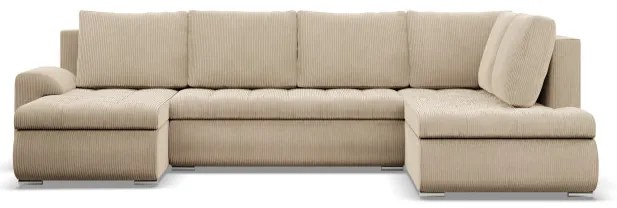 Sedacia súprava FORESTA Poso v tvare U, pravá béžová