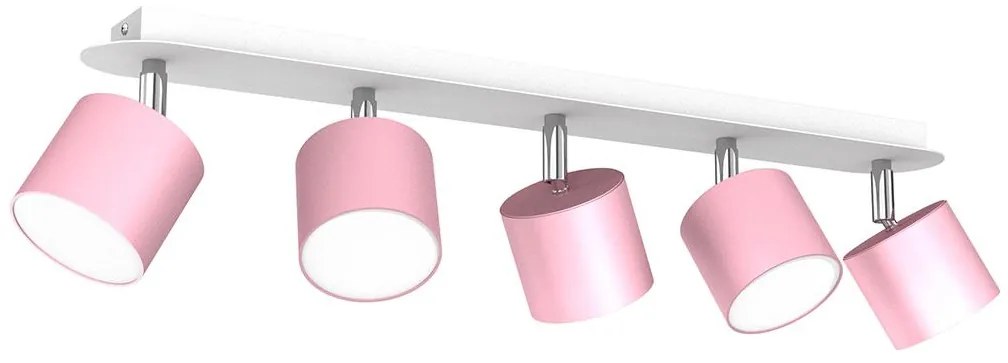 Bodové svietidlo DIXIE 5xGX53/11W/230V ružová