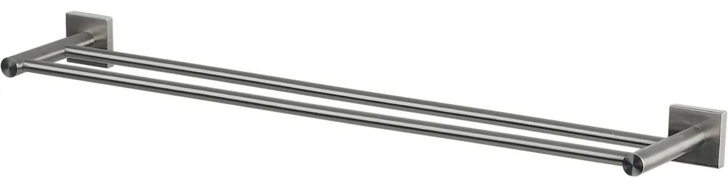 Spirella Dvojitý nástenný držiak na uteráky Nyo 60 cm, brúsená nehrdz. oceľ