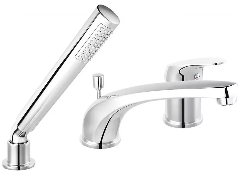 Vaňová batéria stojaca 3-otvorová Combo