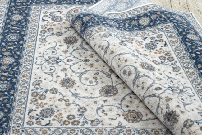 Koberec NAIN Ramka ornament 7179/51913 béž / granát