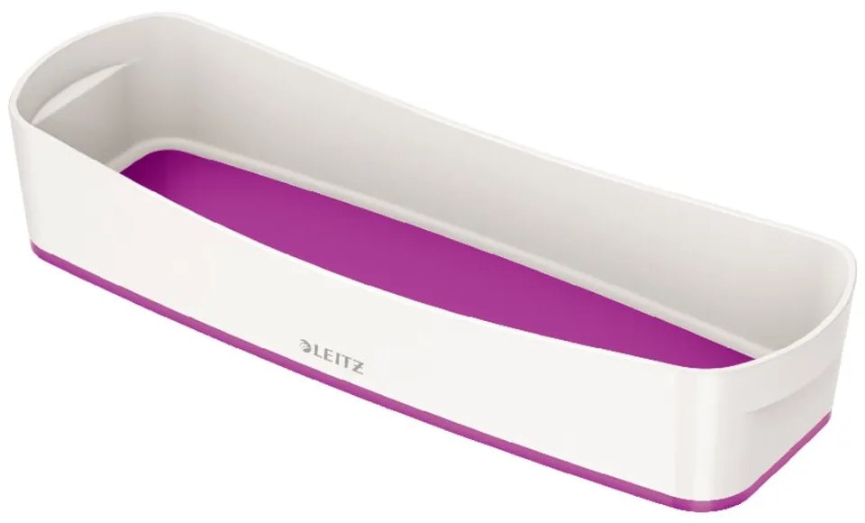 Bielo-fialový stolový organizér Leitz MyBox, dĺžka 31 cm