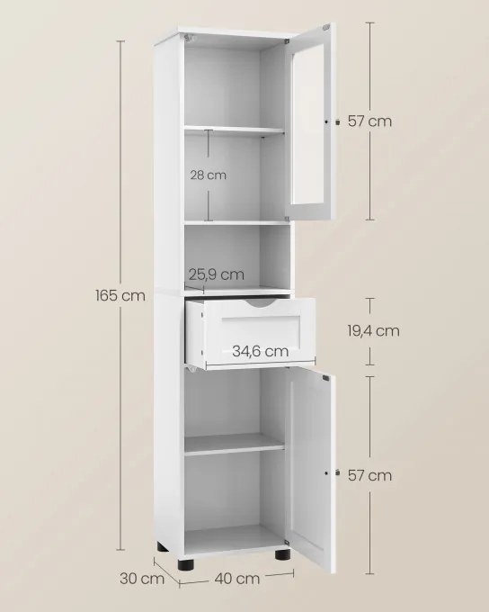 Kúpeľňová skrinka BBK163W01