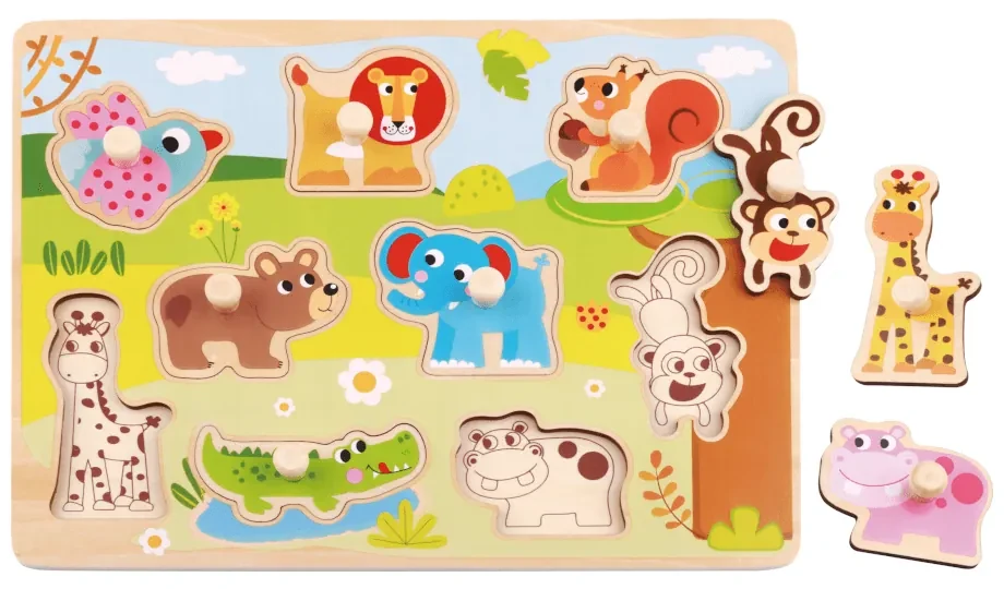 Vkladacie puzzle Zvieratá