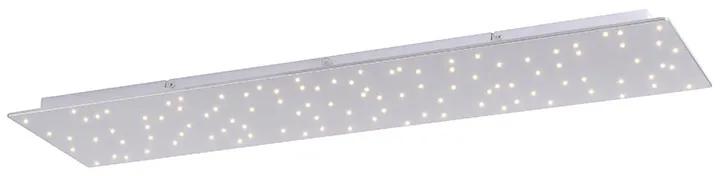 Stropné svietidlo biele 100 cm vrátane LED s diaľkovým ovládaním - Lucci