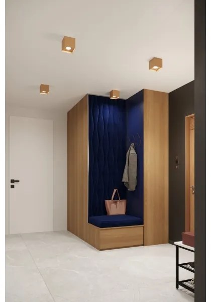 Sollux SL.1279 - Bodové svietidlo HATI 1xGU10/10W/230V zlatá