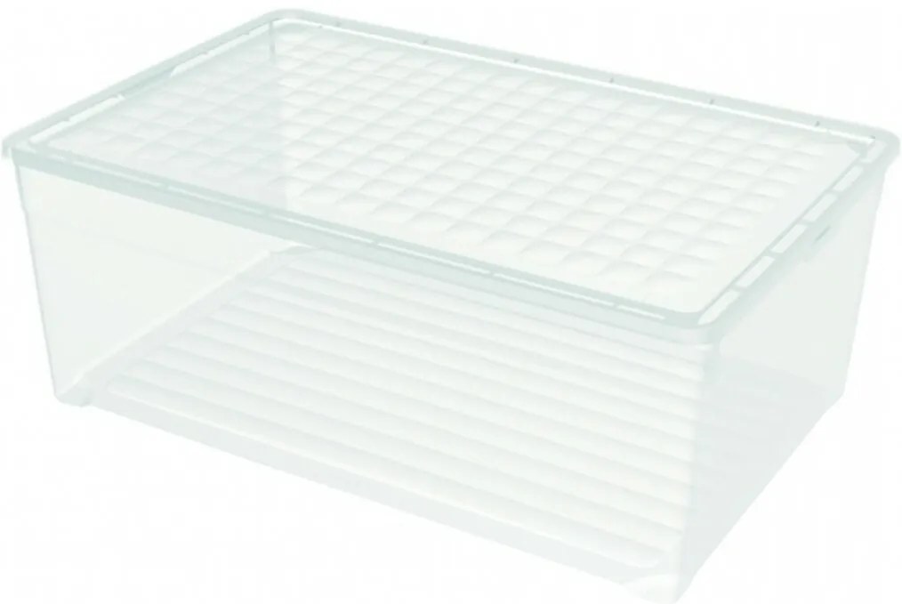 Curver Úložný box Textile 45 l, číra