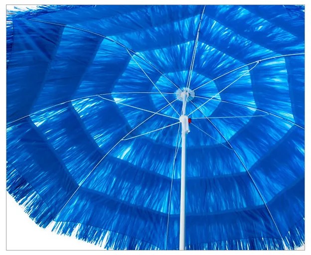 DEMA Plážový slnečník 160 cm UV30 Hawaii, modrý