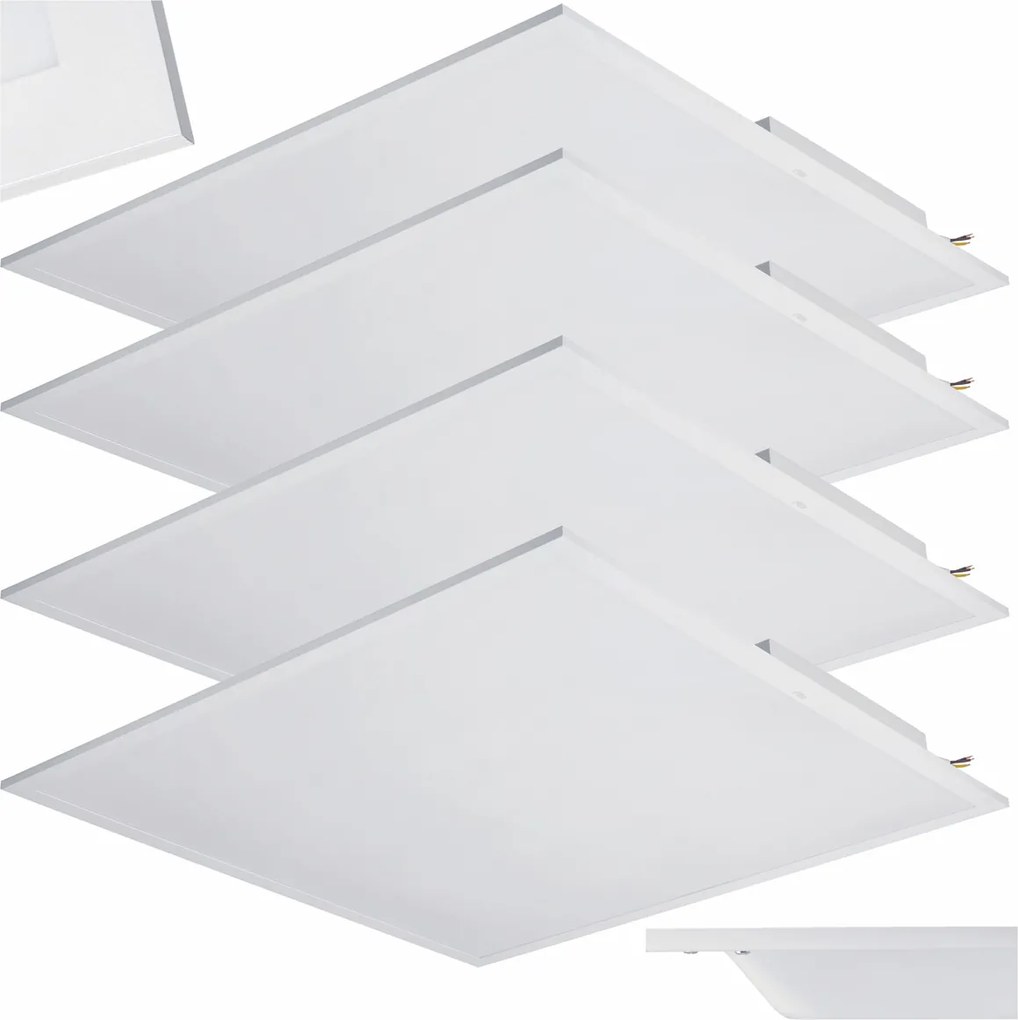 4x LED zapustený stropný panel 60x60 40W 4000k