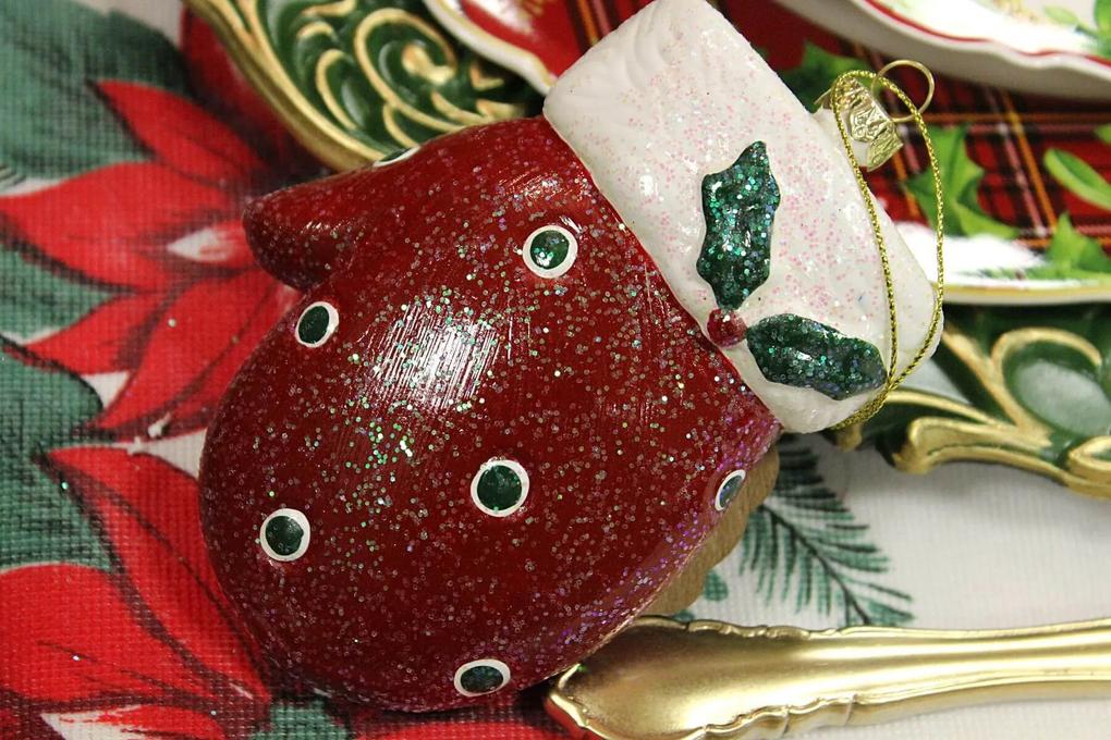 Klasik vianočná ozdoba rukavička 12cm