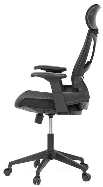 Autronic BONTEC Kancelárska stolička, hojdací mechanizmus, čierna sieťovina, KA-S247 BK Farba: Biela