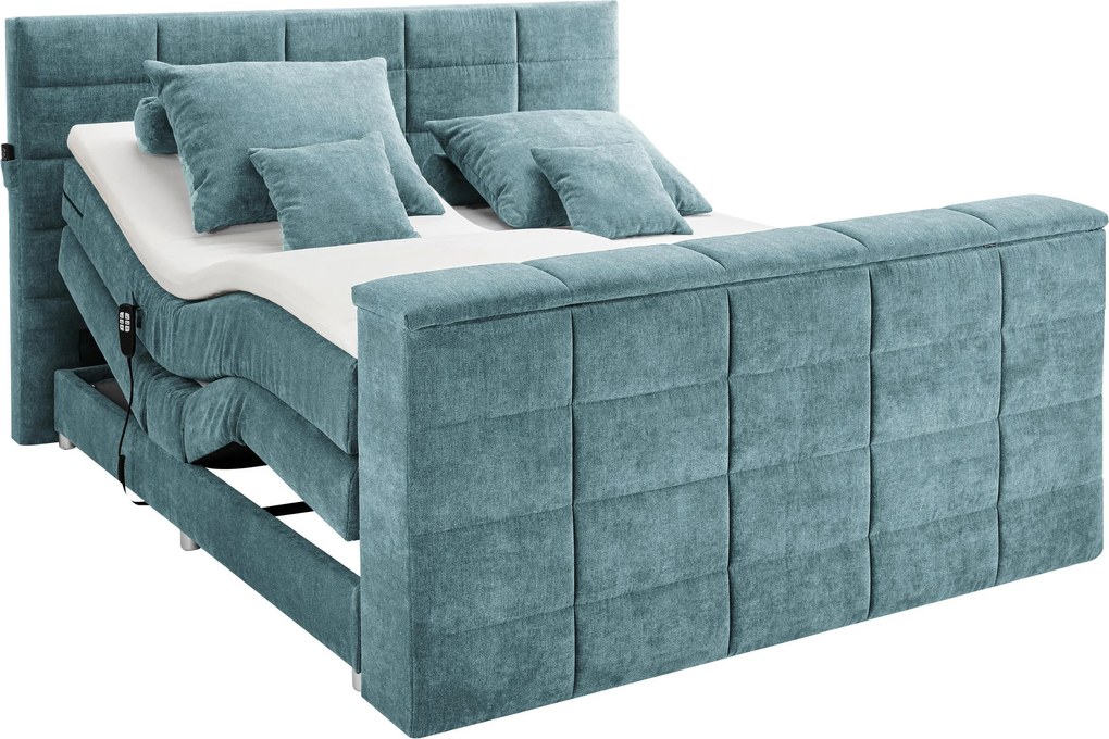 XXXLutz BOXSPRINGOVÁ POSTEĽ, 180/200 cm, petrolejová Carryhome - Online Only spálne - 002220044910