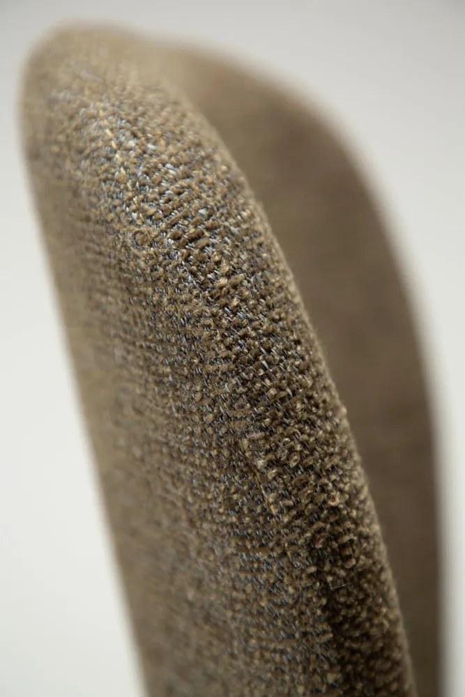 Khaki čalúnená jedálenská stolička Heap – DAN-FORM Denmark