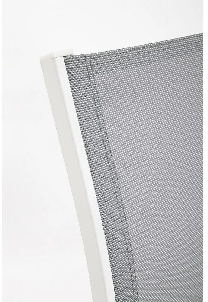 Biela hliníková záhradná lounge súprava pre 4 Kallen – Bizzotto