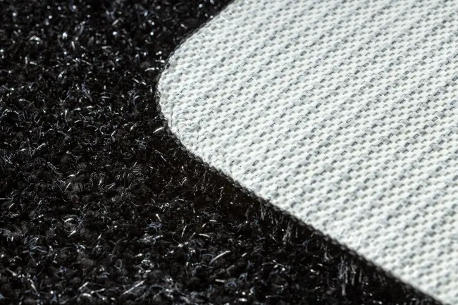 Sada kúpeľňových koberčekov SYNERGY glamour / lurex, čierna