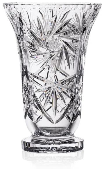 Bohemia Crystal Ručne brúsená váza Veterník 255mm