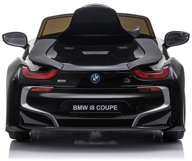 LEAN CARS ELEKTRICKÉ AUTÍČKO BMW i8 - NELAKOVANÉ - ČIERNE - 2x45W MOTOR - 1x12V4,5Ah - BATÉRIA - 2022