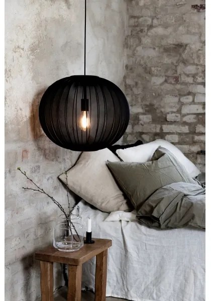 Markslöjd 108791 - Luster na lanku FORENCE 1xE27/40W/230V pr. 50 cm čierna
