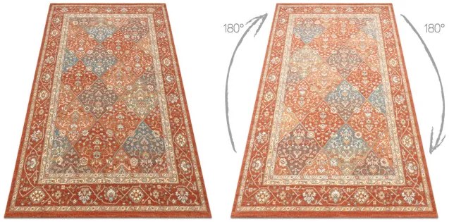 Koberec SOHO 477.27.LA301 OSTA geometrický naturálny terakotový / béžový