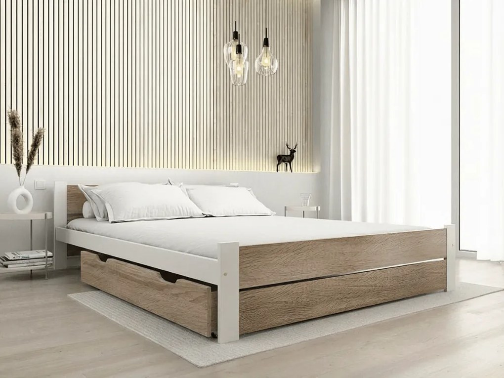 Úložný box pod posteľ 150 cm, dub sonoma